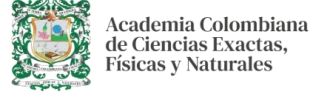 Academia Colombiana de Ciencias Exactas, Físicas y Naturales